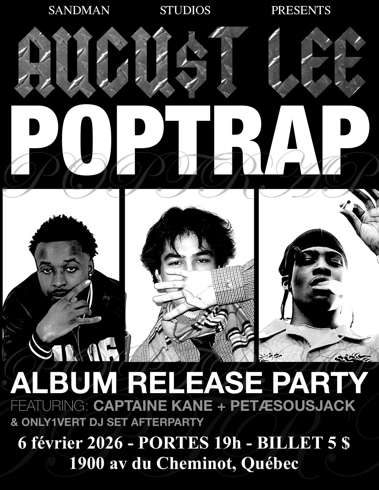 AUGU$T LEE - POPTRAP RELEASE PARTY